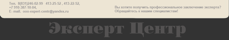 Независимая экспертиза в Нижнем Новгороде